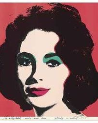 Warhol's portrait of Elizabeth Taylor sold for $662,000.