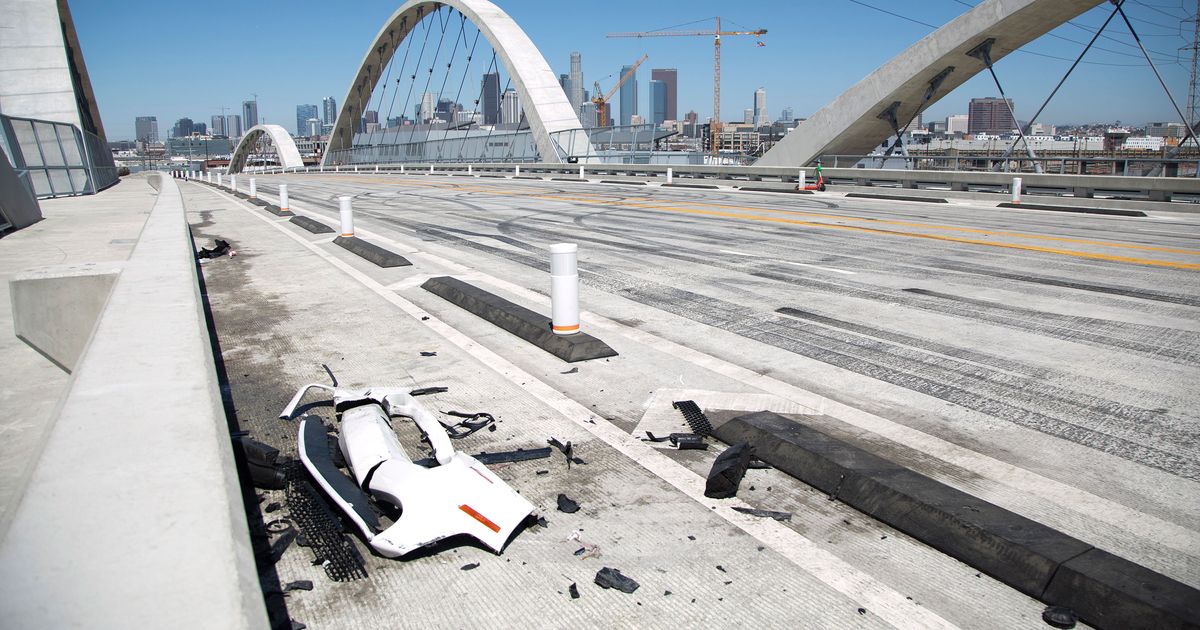 L.A.’s 6th Street Bridge Bike Lane Was Built for a Car Crash