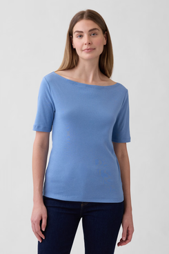 Gap Factory Modern Ribbed Boatneck T-shirt