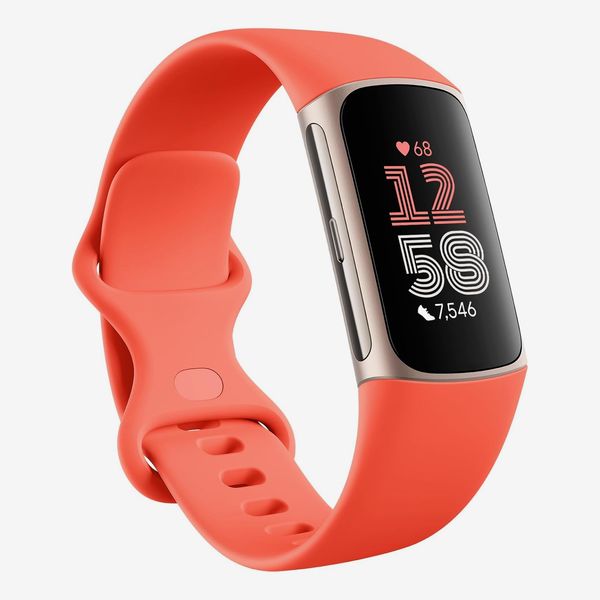 Fitbit Charge 6 Fitness Tracker with Google Apps - Gold/Coral