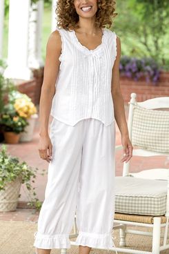 Vermont Country Store Victorian Romance Cotton Bloomer Pajama Set