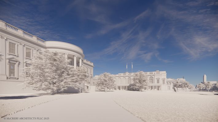 A view across the South Lawn.