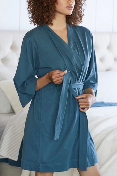 Amazon Essentials Cotton Lightweight Waffle Full-length Robe in Black robe dresses and bathrobes Womens Clothing Nightwear and sleepwear Robes 
