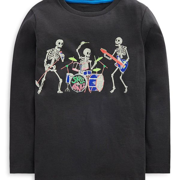 Mini Boden Kids' Glow-in-the-Dark Graphic T-Shirt