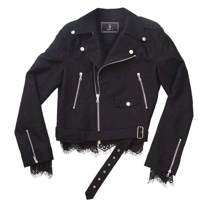 Ruthless Studded Leather Jacket - Black