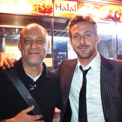 Gosling and the author, last night.
