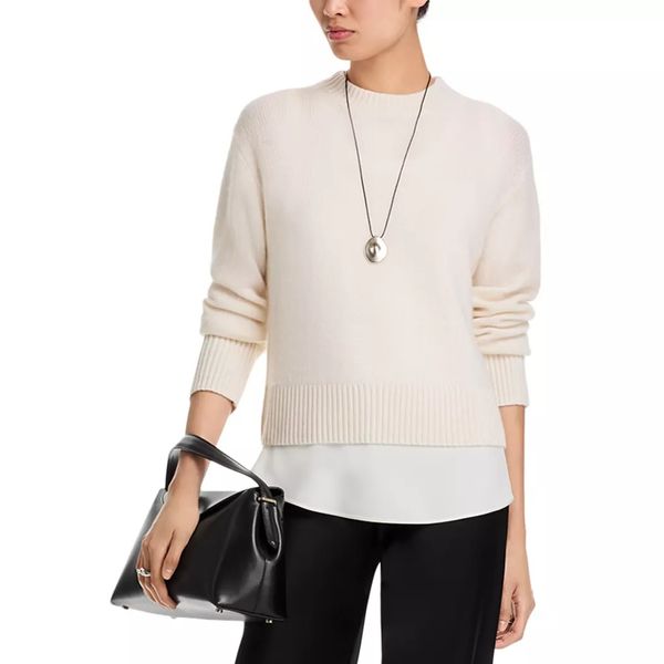 C by Bloomingdale's 100% Cashmere Boxy Crewneck Sweater