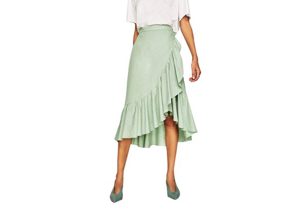 Zara Ruffled Wrap Skirt