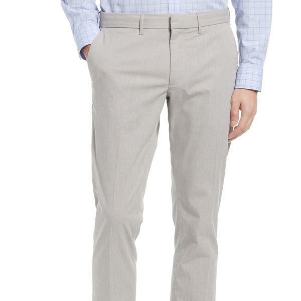 Nordstrom Slim Fit CoolMax Flat Front Performance Chinos