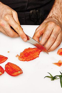 4. Turn slices to dice.
