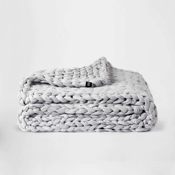 Silk & Snow Hand Knitted Weighted Blanket