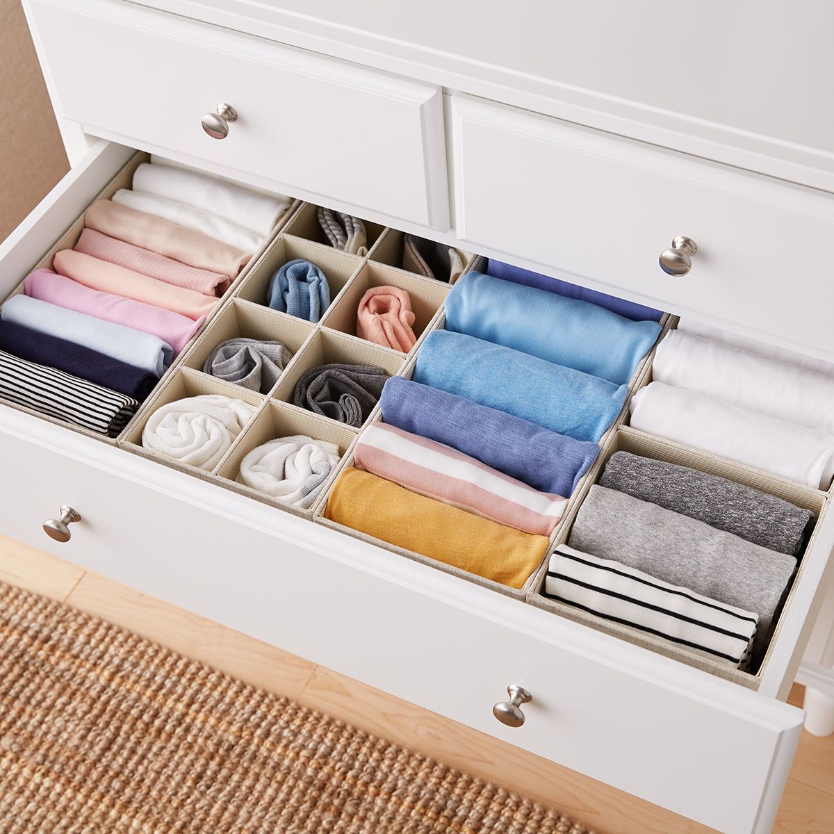 best way to organise baby drawers