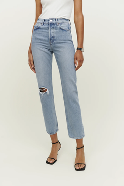Reformation Cynthia High Rise Straight Jeans