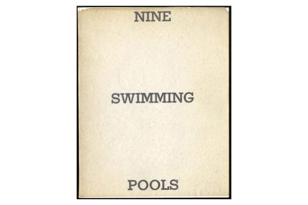 Nine Swimming Pools (and a Broken Glass) by Edward Ruscha
