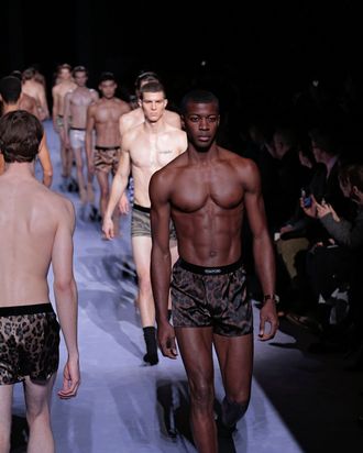 Tom Ford Introduced Underwear With Socks at Fashion Week