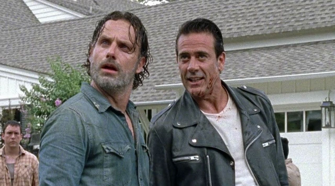 Rick And Negan Should Just Kiss Already On The Walking Dead