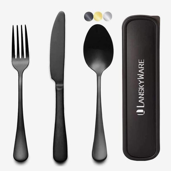 Lanskyware Portable Travel Utensils Set