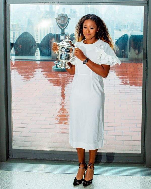 Naomi Osaka Celebrates U.S. Open Win in Comme des Garcons