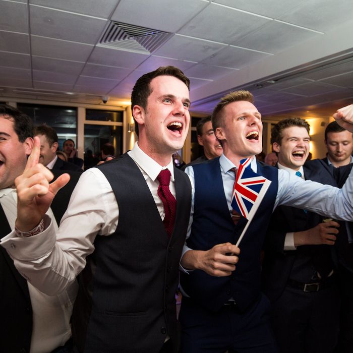 Vote Leave Party As They Wait For The EU Referendum Results