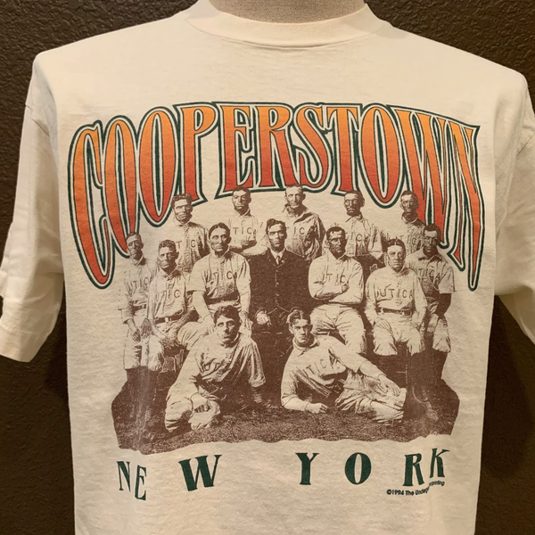 Vintage '90s Cooperstown New York White T-Shirt