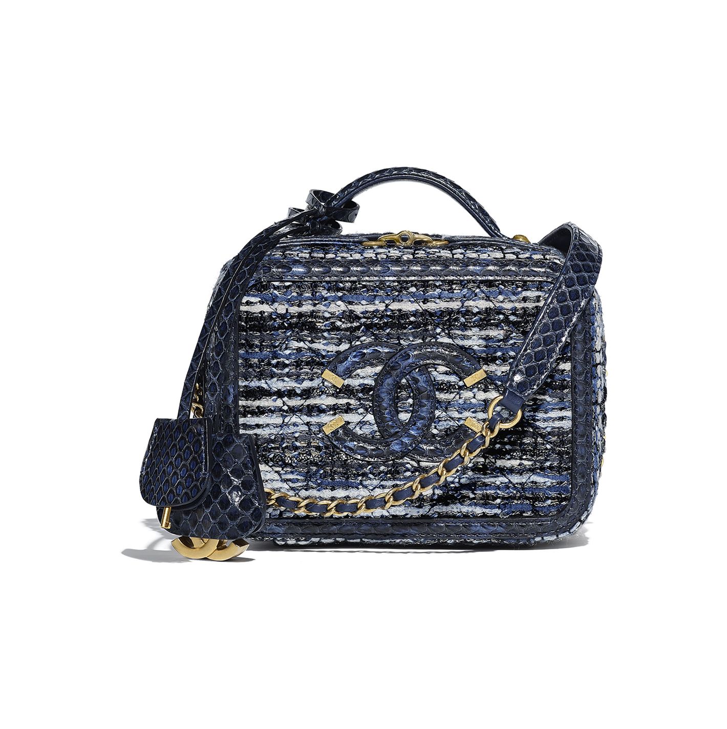 Chanel BLUE Handbag Collection : Overview, with Season/Year info. 