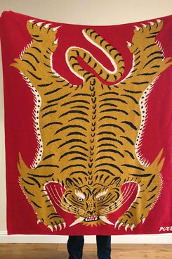 Kristina Micotti Red Tiger Blanket