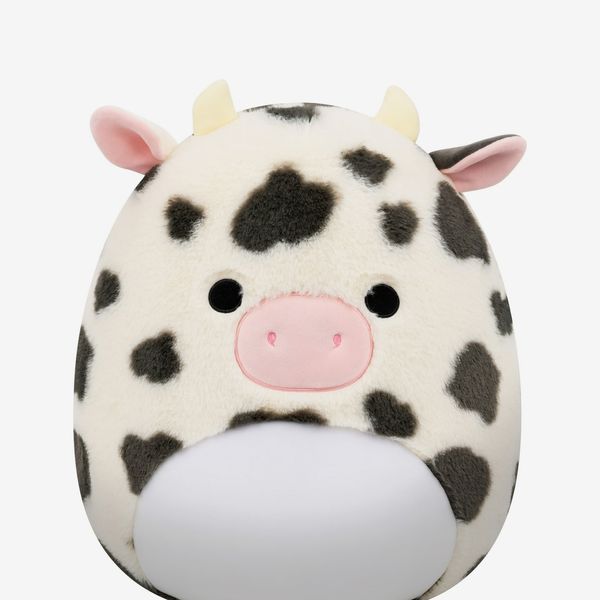 Squishmallows FuzzAMallow Official 16 inch Colin the Black And White Spotted Cow