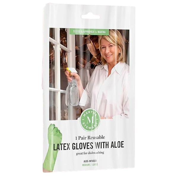 Martha Stewart Latex Gloves With Aloe