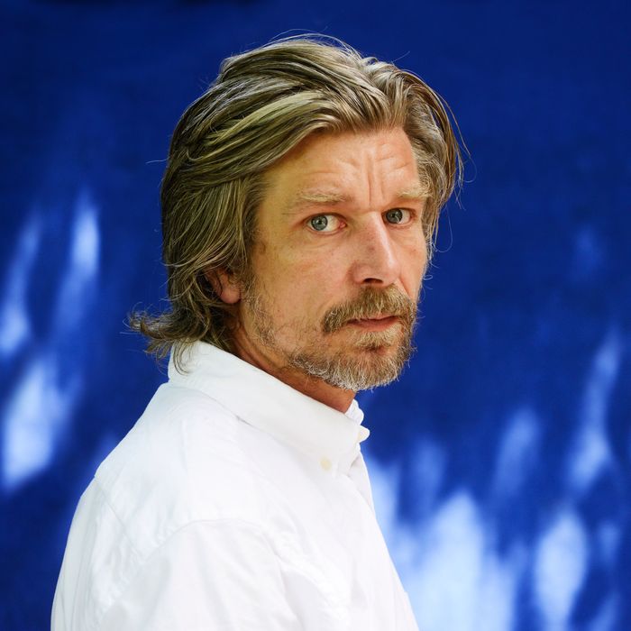 Norwegian writer Karl Ove Knausgaard poses during a portrait session held on May 28, 2012 in Paris, France. 