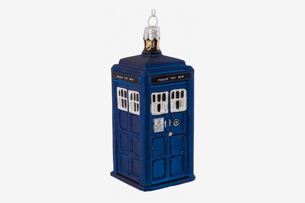 Kurt Adler 4.25-Inch Doctor Who TARDIS Glass Figural Ornament