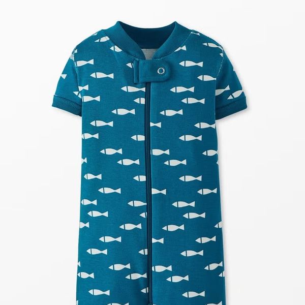 Hanna Andersson Baby 2-Way Zip Shortie Sleeper