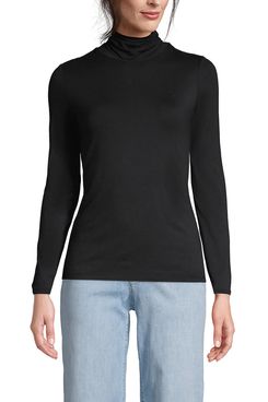 Lands’ End Lightweight Skimming Long Sleeve Turtleneck