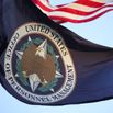 An organizational flag flies outside of the Office of Personnel Management in Washington, D.C. on February 7.