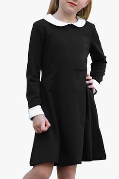Gorlya Vintage Collar Fit and Flare Skater Party Dress