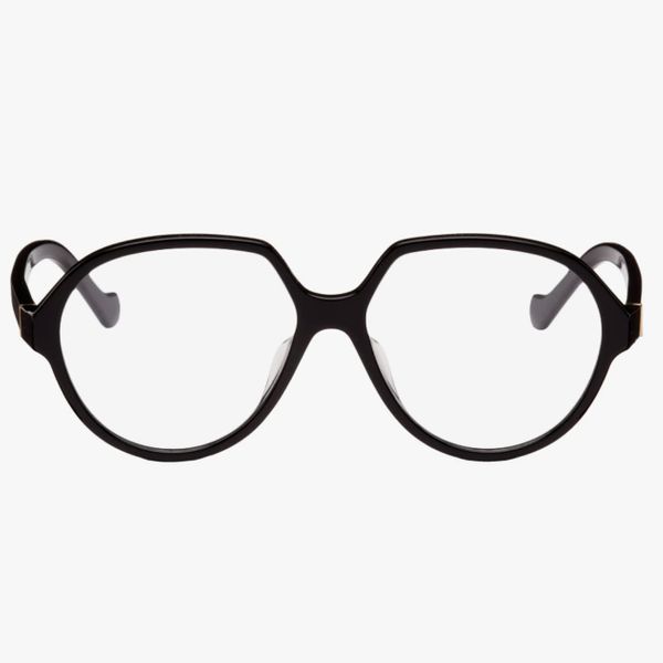 Loewe Black Oversized Round Glasses