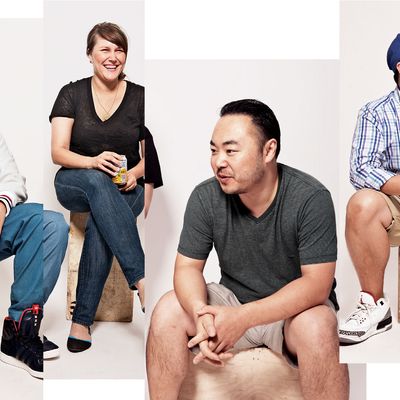 From left: Eddie Huang, Lindsay Salminen, Hooni Kim, Dale Talde.