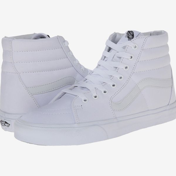 Ladies white high outlet top sneakers