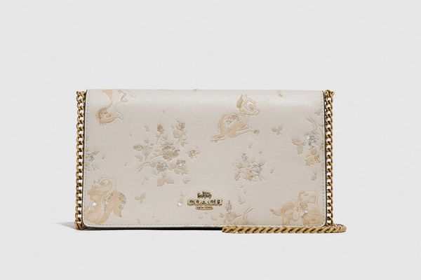 Disney x Coach Callie Foldover Chain Clutch With Disney Motif