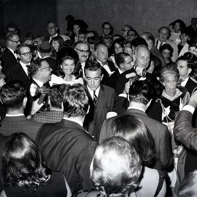 Opening party at the Breuer Building, 1966.