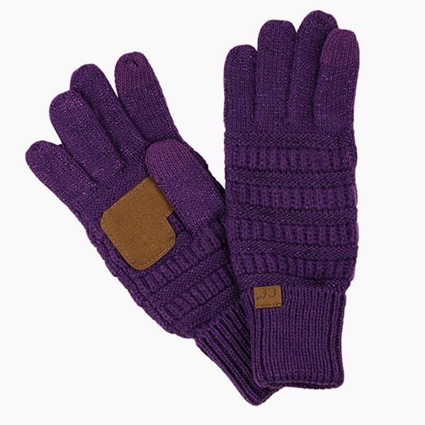 C.C Cable Knit Touchscreen Gloves