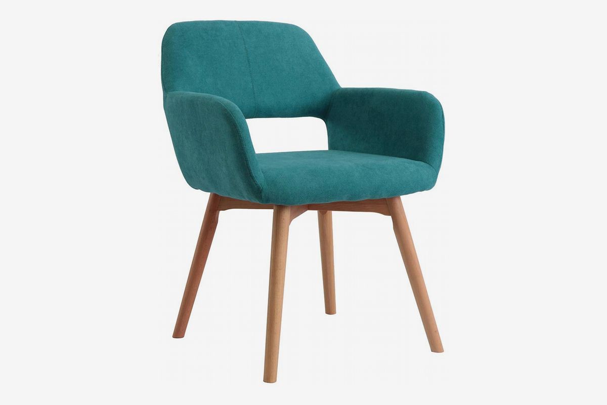 teal green chair
