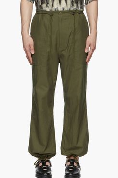 Khaki String Fatigue Trousers