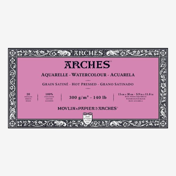 Arches Watercolor Paper Block, Hot Press