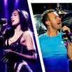 Split of Dua Lipa and Coldplay's Chris Martin.