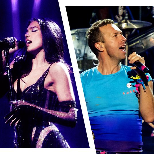 Split of Dua Lipa and Coldplay's Chris Martin.