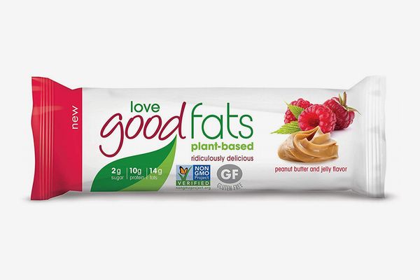 Love Food Fats Plant-Based Bars, Peanut Butter & Jelly - Box of 12
