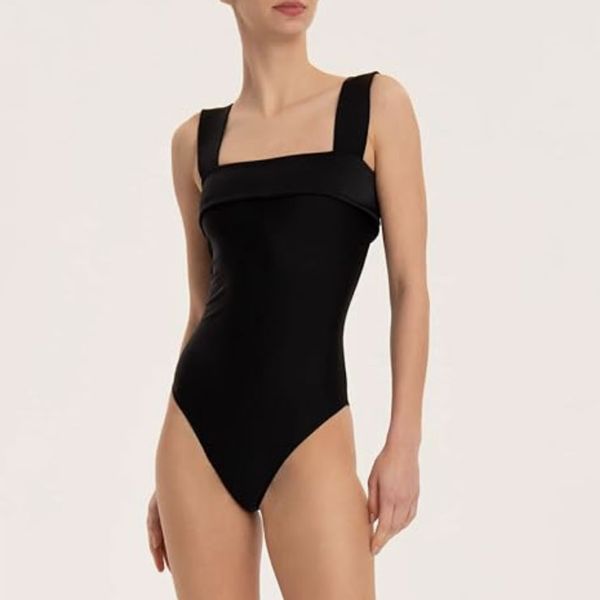 Adriana Degreas Solid Swimsuit With Straps