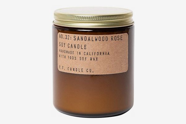 P.F. Candle Co. No. 32: Sandalwood Rose Soy Candle
