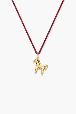 Mejuri Lucky Horse Charm Necklace