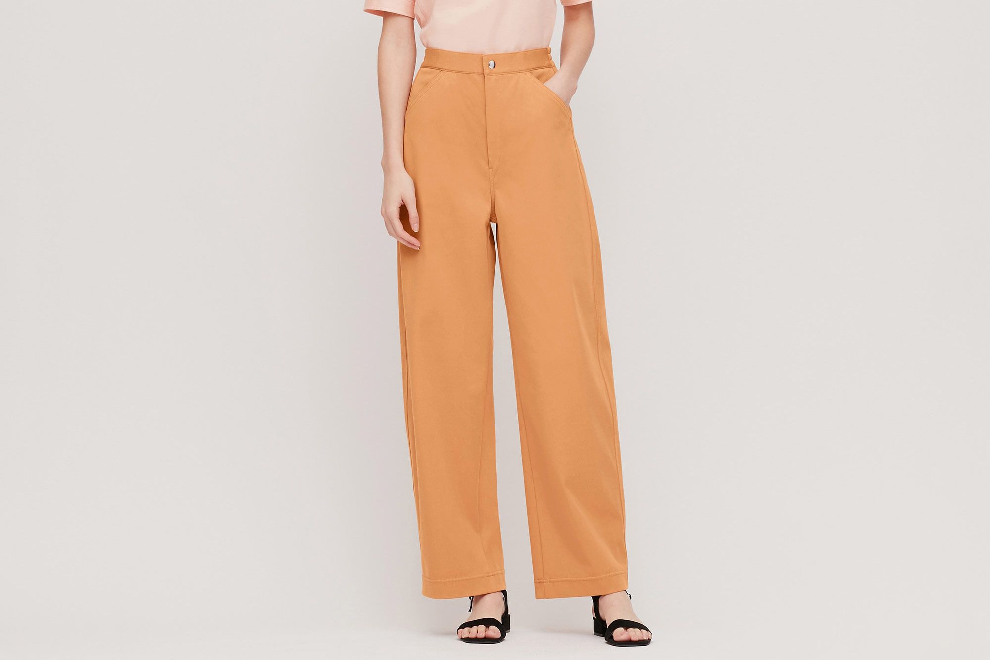 WOMEN'S STRETCH DOUBLE FACE STRAIGHT PANTS | UNIQLO ID